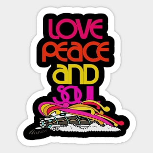 soul train vintage Sticker